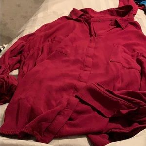 Ladies burgundy blouse